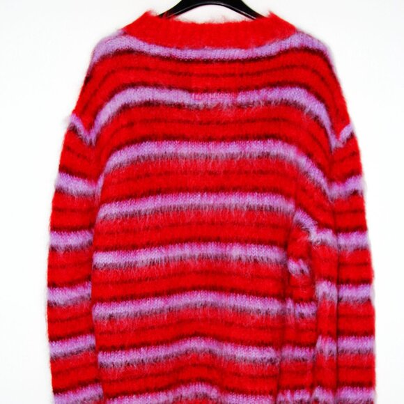 BNWT AW21 MARNI STRIPED FUZZY-WUZZY MOHAIR SWEATER 50 - Picture 3 of 12